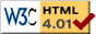 Banner : Valid HTML 4.01!